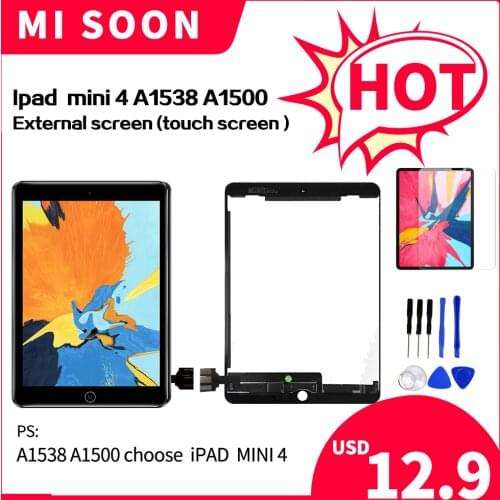 For iPad Mini 4 MINI4 A1530 A1550 LCD External Screen Diaplay 100% No Dead Pixel Replacement Disassemble with tools