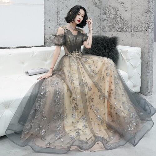 Off Shoulder Sexy Queen Evening Party Sequins Dress Formal Exquisite Dress Women Princess Dream Prom Gown Dresses Vestidos