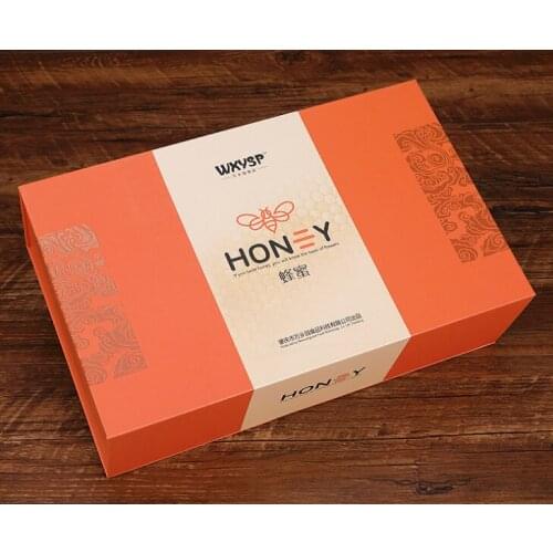 Rigid Cardboard Gift Packaging Custom Magnetic Box,UV Protected paper Material gift box with ribbon design ---DH10136