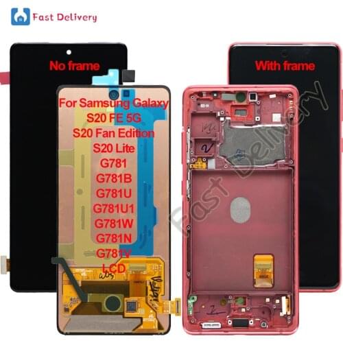 6.5" For Samsung Galaxy S20 FE 5G S20 Lite G781 G781B G781U G781W G781N G781U1 G781V LCD Display Touch Screen Digitizer Assembly