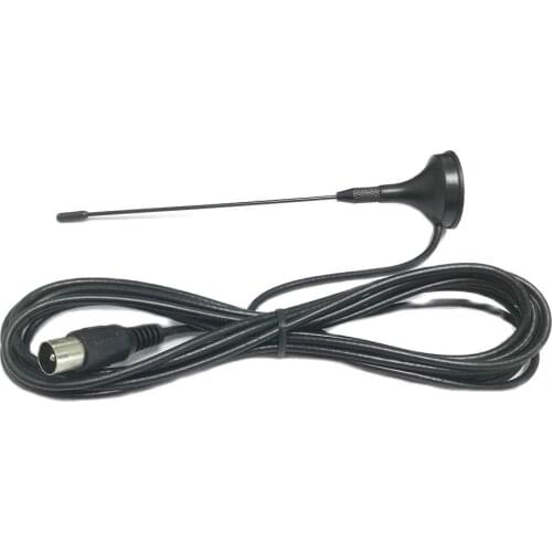 1PC 5dbi DVB-T antenna Suction Antenna Magnetic base 1.5m extension cable TV aerial connector NEW