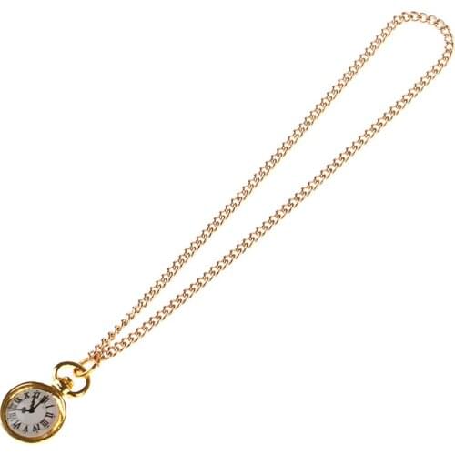 1PCS Fashion Miniature Mini Necklace Pocket Watch for Blyth Barbies Ken Doll 1/6 Military Figure Doll Watch Accessories