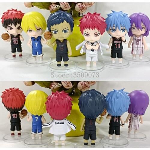 10cm Kurokos Basketball Anime Figure Kuroko Tetsuya Action Figure Murasakibara Atsushi Kagami Taiga Figurine Model Doll Gift