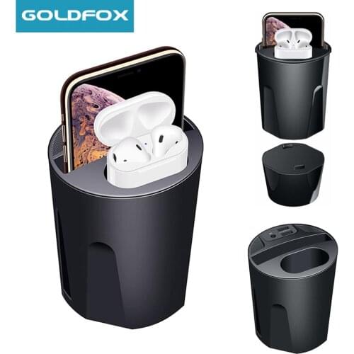 10W Fast Wireless Charger Car Charger Cup for iPhone 11 Pro XS XR/X/8 SAMSUNG Galaxy S9/S8/Note10/Note9 car Cup Charging holder