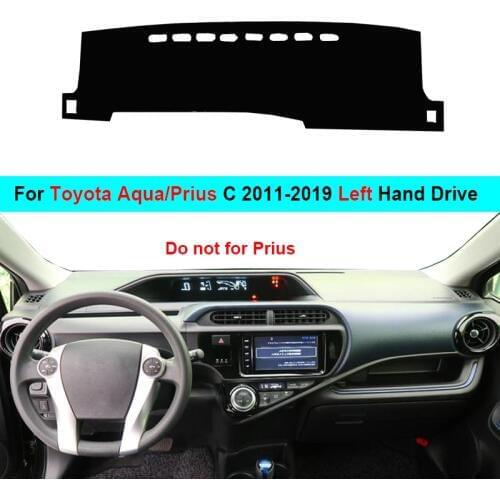 2 Layers Car Dashboard Cover Carpet Cape For Toyota Aqua Prius C 2011-2019 LHD RHD Rug Shade Pad Carpet Dashmat Sun Shade Pad