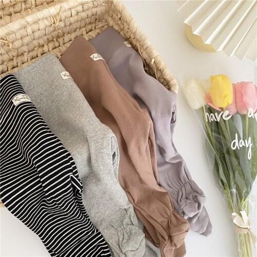 2020 Spring Autumn baby boys girls warm high waist panty-hose 0-2 years baby pure cotton all-match leggings