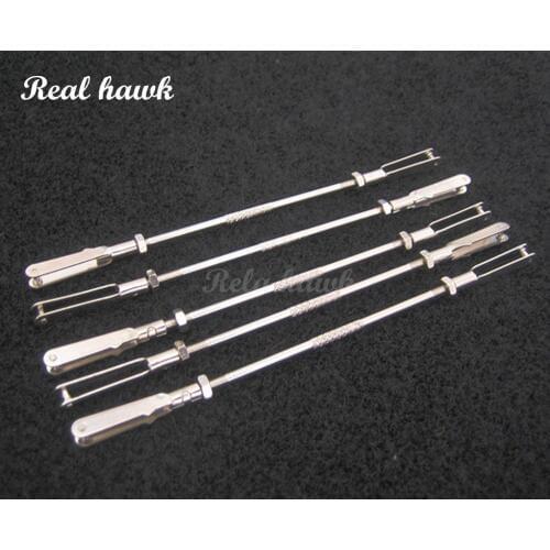 4sets M3 Clevis D2.5 steel wire COMBO tie rod aircraft model aircraft double metal Clevis steel wire tie rod aircraft parts