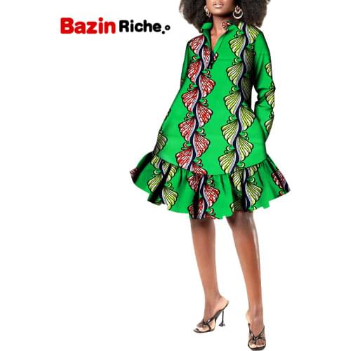 African Dashiki Print Robe Clothing Maxi Dress WY8820