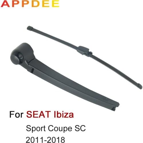 APPDEE Wiper 13" Rear Wiper Blade & Arm Set Kit For SEAT Ibiza Sport Coupe SC 2011 Onwards Windshield Windscreen Rear Window