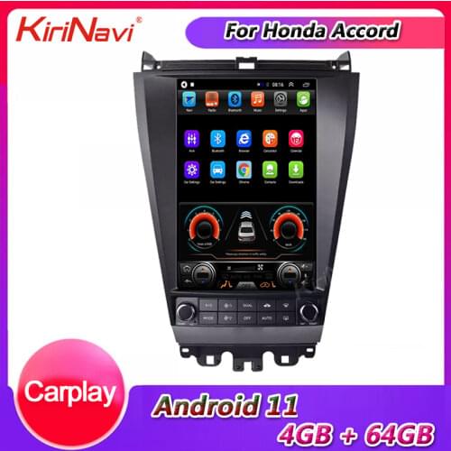 KiriNavi 12.8" Vertical Screen Tesla Style Android 9.0 Car Radio For Honda Accord Car Dvd Multimedia Player Auto GPS Navigation