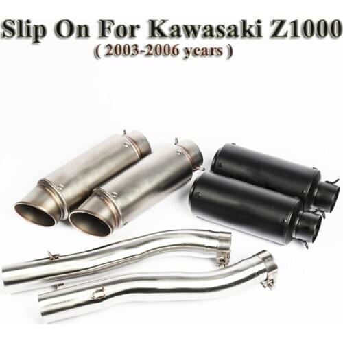Slip On For Kawasaki Z1000 Z1000SX 2003 2004 2006 2005 Motorcycle SC Exhaust Escape GP Racing Modified Muffler Middle Link Pipe