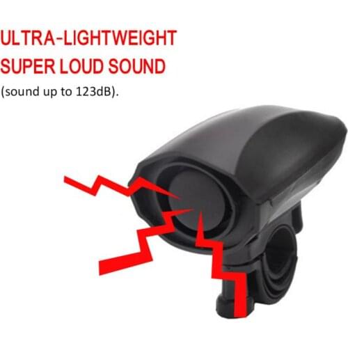 Electronic Bicycle Bike Horn Loud Volume Ring Alarm Bell 123dB Bicycle Bell Waterproof Horn Ride Equipment Accessories Wholesale