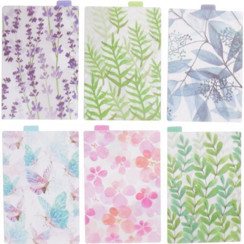 A6 Catoon Clear Divider Index Pages Classified Sorter For 6-Holes Binder