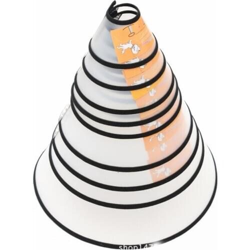 Pet cat beauty cover anti-scratch anti-bite environmentally friendly plastic collar pet cat and dog protective headgear