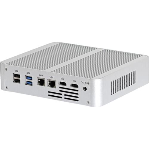 FAN Mini PC 10th Gen Core i5 1035G4 i7 1065G7 windows10 Mini Computer dual HDMI Dual LAN SD optical SPDIF 8*USB Desktop mini pc