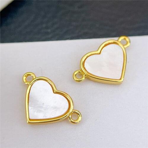 1PCS Real 18K Gold Plated Necklace Pendant Charms for Jewelry Findings Components Making Supplies DIY Cupron Accessories