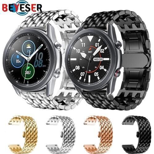Bands for samsung galaxy watch 3 45mm band 46mm Metal strap for amazfit gtr 47mm gtr2 huawei watch gt 2e smart watch correa