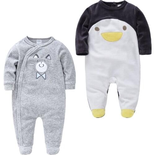 Ropa de bebe Pajamas Newborn Girls Pyjamas 2pcs Velvet Warm Infant Onesies Roupas Infantis Menino Overalls Toddler Costumes