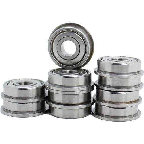 SF608ZZ Flange Bearing 8x22x7 mm 10PC Double Sealed 440C Stainless Steel Flanged F608ZZ Ball Bearings S608 SF608 Z ZZ