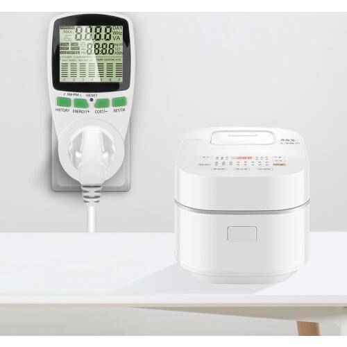 AC Socket Energy Meter Intelligent Electricity Kwh Power Meter Monitor Measuring Outlet Power Analyzer
