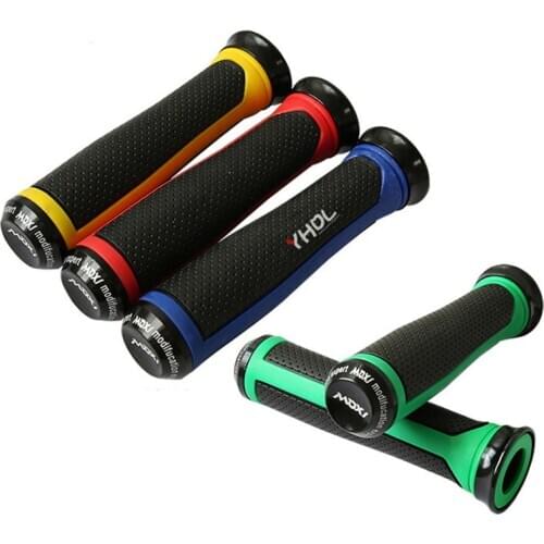 Red blue yellow motorbike parts universal moto handlebar grip for kawasaki honda suzuki benelli vespa accessories motorcycle
