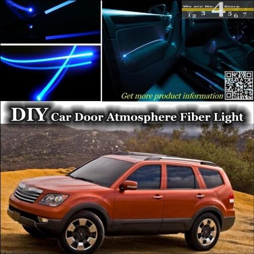 Interior Ambient Light Tuning Atmosphere Fiber Optic Band Lights For Kia Borrego / Mohave Inside Door Panel illumination Tuning