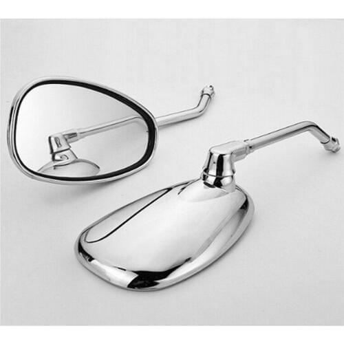 2PCS 10mm Clockwise Chrome Rear View Mirror For SUZUKI VL1500 1800 VS1400 M109R VZ800