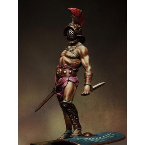 1/24 Scale Ancient Swordsman Warrior Miniatures Unpainted DIY Assembling Static 75MM Male Historical Figure Resin Model Kits