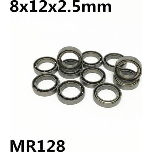 50Pcs MR128 L-1280 678 open 8x12x2.5mm Deep groove ball bearing Miniature bearing High quality SMR128K SMR128