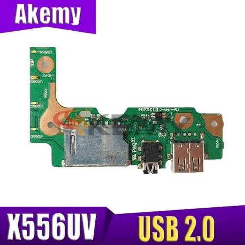 Akemy For Asus X556U X556UJ X556UJQ X556UB X556UA X555UV FL5900 LF5800 Laptop Audio USB 2.0 IO Interface JACK Board