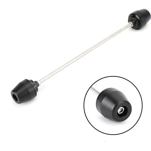 Areyourshop Black Front Axle Slider Wheel Protector Fit for Kawasaki Ninja ZX-25R 2020 2021 Motorcycle Accessories Parts