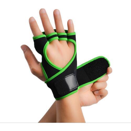 Boodun Brand New Anti Slip Weight Lifting Glove Hand Protector Lengthened Wrist Strap Gym Fitness Glove For Workout Exercise