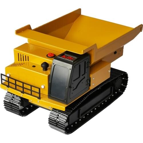 All-metal Remote Control Dump Truck Model, Unlimited Rotation Tracked Mining Truck, Engineering Truck Model