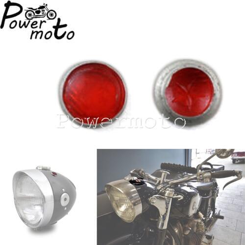 For Dnepr Ural Sidecar BMW K750 KS750 2X Headlight Cavities Lense Running Lamp Replace Lens for Zündapp Wehrmacht BW40