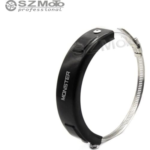 For DUCATI MONSTER M400/M600/M620/M750/M900 Silencer Exhaust Protector Can Cover Round Oval SILICONE Motorcycle 100MM-140MM