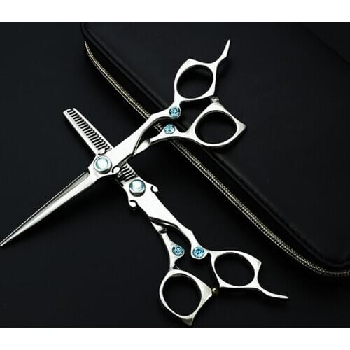Purple Dragon 6 inch Sword Series Type Hair Scissors Set High Quality Barber Salon Scissors for Hairdressers Professional