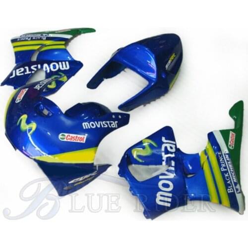 Customized Motorcycle ABS Plastic Fairing Kits For HONDA CBR900RR 919 98 99 CBR919RR 1998 1999 BLUE RIDER bodyworks