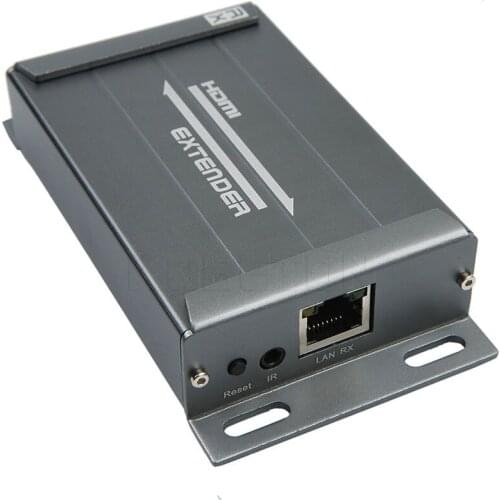 Kebidu HD 1080P HDMI-compatible Extender TX/RX 150M Over IP Lan Network with IR over CAT6 RJ45 Ethernet Cable Support HDMI 3D