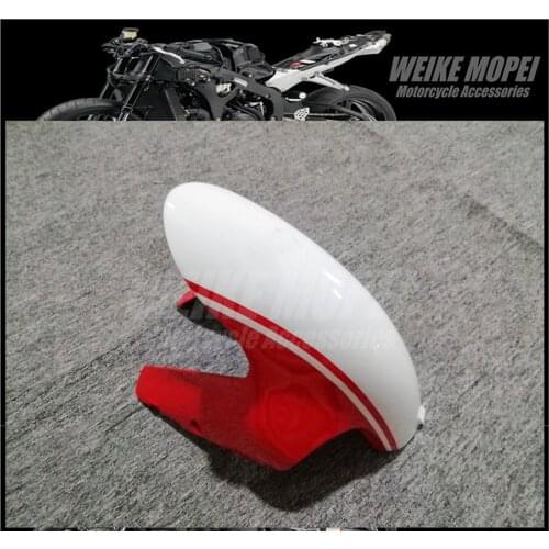 Red White Front Fender Mudguard Cover Cowl Panel Fit For DUCATI 848 1098 1198 EVO R S 2007 2008 2009 2010 2011