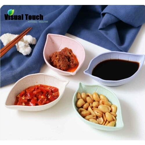 Kitchen Food Sauce Dish Sauce Seasoned Mustard Wheatgrass Bowl Sauce Saucer Small Vinegar Taste Board Snack Plate