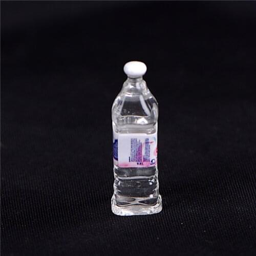 Doll Food Kitchen living room Accessories mini Mineral water bottles Dollhouse Miniature Toy Pretend play toys 4 PCS Kids Gift