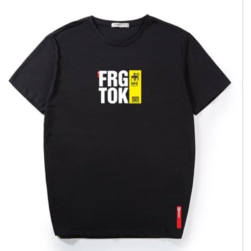 Summer trendy brand plus size mens drop shoulder half-sleeved fashion personality printing multicolor short-sleeved T-shirt 10