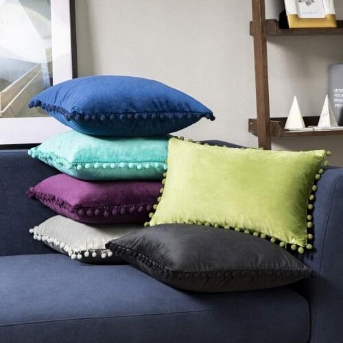 Soft Pillowcase Velvet Cushion Cover For Sofa Living Room 18*18 Decorative Pillows Nordic Home Decor Pillow Cover
