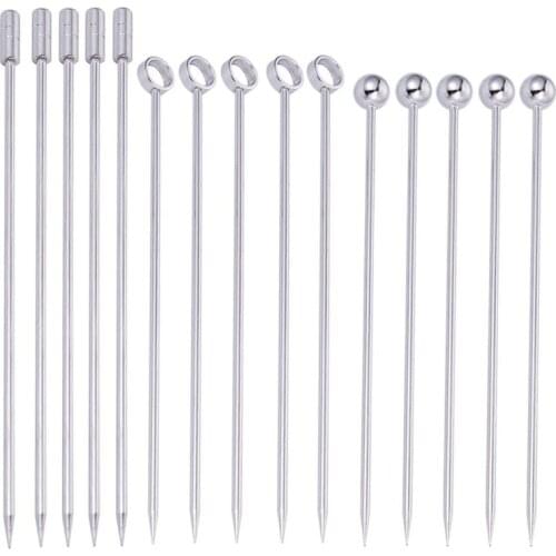 Stainless Steel Cocktail Picks Martini Picks Set (Pack of 15)