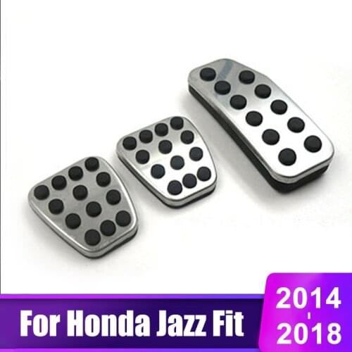 Stainless Steel Car Foot Pedal Accelerator Brake Pedal Cover For Honda Jazz Fit 2014 2015 2016 2017 2018 2019 2020 Accessories