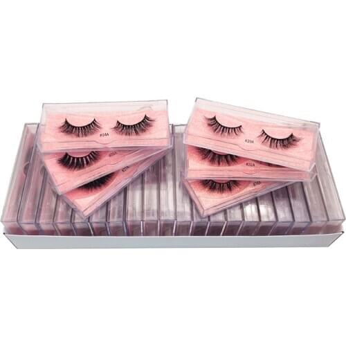 10/20/30 pcs Wholesale price Eyelashes 3d mink lashes with customized box Natural Mink Eyelashes fluffy Make ups False Eyelashes