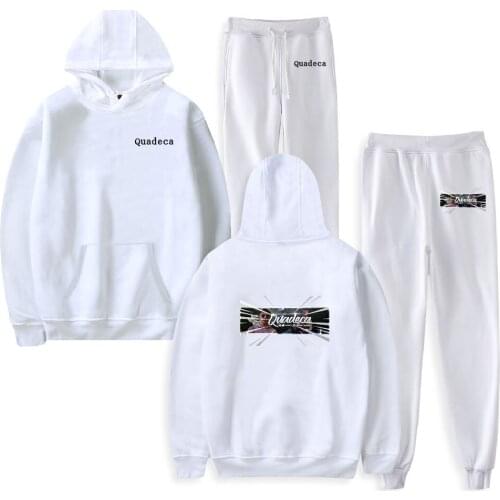 WAWNI Quadeca Hoodies Sweatshirts Two Piece Suit Cotton Popular Casual Pullover Pants Harajuku Fashion Sets Loose Suit 2021