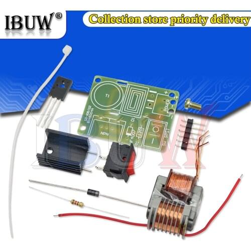 15KV High Frequency DC High Voltage Arc Ignition Generator Inverter Boost Step Up 18650 DIY Kit U Core Transformer Suite 3.7V