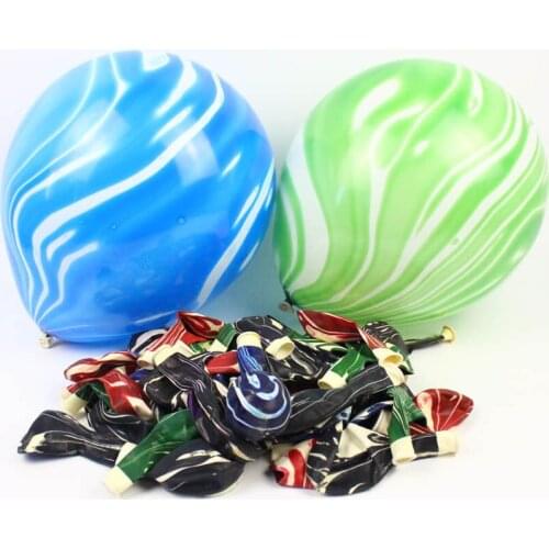 10pcs 12inch Painting Marble Agate Balloons Colorful Cloud Latex Balloon Wedding Xmas Decoration Birthday Party Ballon Globos