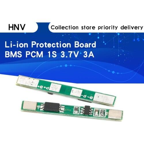 10Pcs 1S 3.7V 3A li-ion BMS PCM battery protection board pcm for 18650 lithium ion li battery